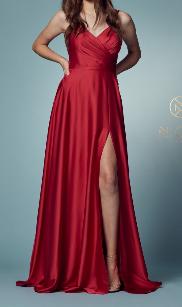 COPY - HUNTER GREEN + OTHER COLORS long sleeveless formal gown
